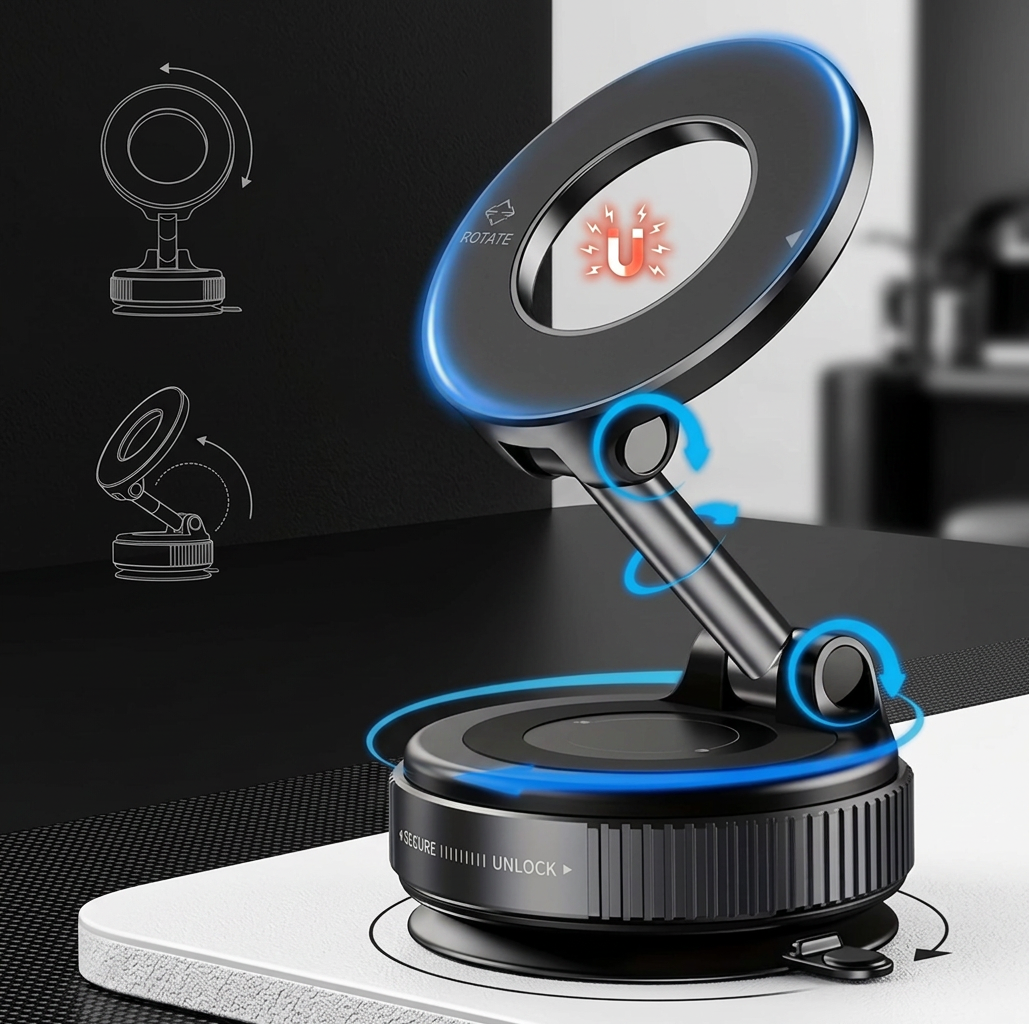 TwistLock Pro Kit base showing the secure-to-unlock twist collar and rotating arm